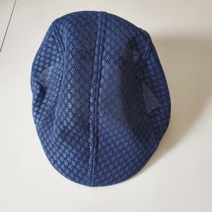 Malini Navy Mesh Beret, Size Small